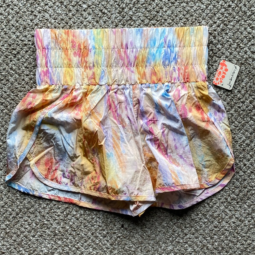 NWT Free People Movement The Way Home Shorts Printed in Lynx Cosmic Combo Size M